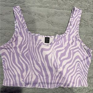 SHEIN Lavender and White Garment